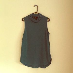 Loft teal sweater tank top